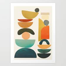 • printed on heavyweight, artist quality. Modern Abstract Art 72 Art Print By Cityart7 Society6