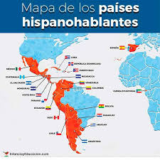 Mapa de los países hispanohablantes • Spanish Speaking Countries ...
