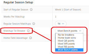 Regular Season Matchup Tiebreakers Lm Leagues Espn Fan Support