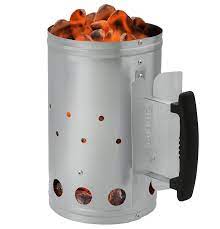 Amos Barbecue Bbq Charcoal Chimney Starter Grill Quick Start Galvanised Steel Camping Fire Ignition Lighter Coal Fu Charcoal Bbq Bbq Equipment Charcoal Chimney