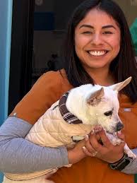 It's Veterinary Technician Appreciation Week! Let's hear it for Muttville's  RVT, Michael and Veterinary Assistant, Jocelyn! Tireless and dedicated  caregivers for the mutts, these wonderful humans are the best colleagues,  too! 🥰 #
