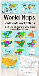 Printable World Biome Map Coloring Worksheet World Map And Continents Maps World Biomes Map Usa Map Color And Blank World Map Continents World Teachers Elementary Resources