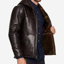 Men S Faux Leather Hooded Jacket In Usa Uk Canada Germany France New York Los Angeles Chicago Houston Philadelphia Phoenix San Antonio San Diego Da Faux Leather Hooded Jacket Leather Jacket With