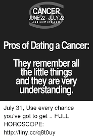 Read on to discover the 7 undeniable signs that this is the case. Dating A Cancer