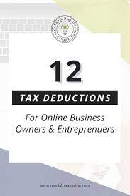 12 Tax Deductions For Online Business Owners - Mariah Magazine