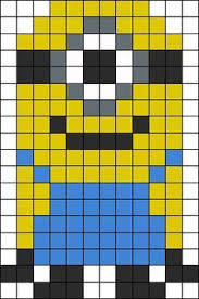 Minion 1 Kandi Pattern Perler Bead Patterns Hama Beads Patterns Perler Beads