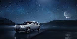 Hd Wallpaper Machine The Sky The Moon Stars Rolls Royce Phantom Tranquillity Wallpaper Flare