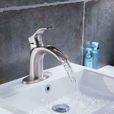Click here to see the safety data sheets for this product. Bathroom Basin Sink Vanity Faucet Deck Mounted Brushed Nickel Mixer Tap Plumbing Fixtures Kitchen Faucets