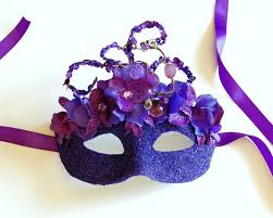 Purple Masquerade Masks Carnaval Ideias Carnaval Ideias