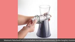 Review Westmark Fleischwolf Mit 2 Lochscheiben Und Spritzgebackvorsatz Grosser Saugfuss Kunststoff Youtube