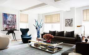 The artwork over the sofa, reproducing a 1936 telegram from r. 70 Stunning Living Room Ideas Chic Living Room Design Photos