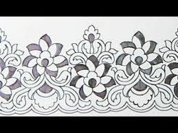 Youtube Saree Border Designs Drawing Border Design Patterns Border S Ketch Pencil Drawing Sar In 2020 Drawing Borders Handwork Embroidery Design Pencil Drawings