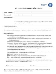 Adeverinta permanenta de la angajator. AnunÈ Important Pentru ToÈi Romanii S A Schimbat Modelul DeclaraÈiei Pe Proprie RÄspundere