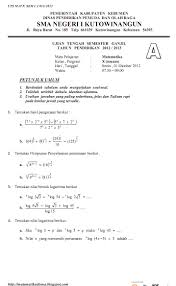 Maybe you would like to learn more about one of these? Best Soal Uts Matematika Kelas 10 Semester 2 Dan Pembahasannya