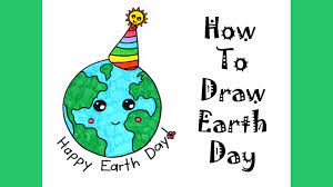 Another one lot of posters made by section g. How To Draw Earth Day Step By Step Tutorial For Kids Guided Easy Earth Day Poster Drawing Idea Youtube
