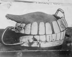 He did have dentures though that were made from ivory, porcelain and some of his own teeth. George Washington S Teeth Wikipedia