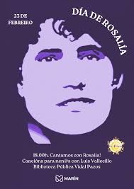 Marín homenajea el nacimiento de la poetisa Rosalía de Castro en la  Biblioteca Vidal Pazos