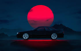 Maybe you would like to learn more about one of these? Wallpaper Auto Machine Nissan Car Star Black Sun Night Skyline Gran Turismo 6 Synthwave New Retro Wave Transport Vehicles By Rodion Yushmanov Rodion Yushmanov Nissan Skyline Gt R R32 Images For Desktop