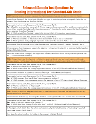 They provide details about the final few years of slavery in europe and its many colonies. Https Www Ccsoh Us Cms Lib Oh01913306 Centricity Domain 207 6th 20grade 20sample 20questions 20by 20reading 20informational 20standard 202018 Pdf