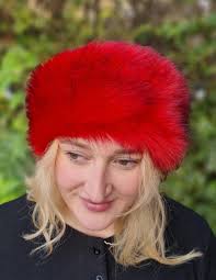 Vibrant Red/ Black Tips Luxury Faux Fur Headband-neckwarmer-earwarmer-head  Wrap-fur Head Wrap-handmade in Lancashire England