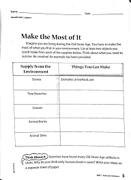 Chapter 1 Early People 6th Grade Worksheets Lesson Plans Chapter