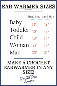 13 Perspicuous Crochet Baby Headband Size Chart