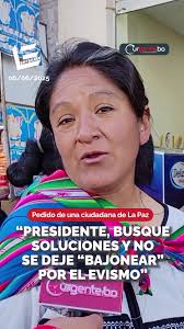 Madre pide conciencia a Luis Arce desde el mercado