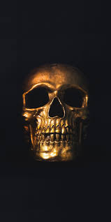 Golden Skull Minimal 1080x2160 Wallpaper Black Skulls Wallpaper Skull Wallpaper Skull Artwork