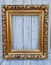 Colonial Style Frame Gold Leafcanvas Frame Photo Frame Oil Etsy In 2020 Wood Picture Frames Gold Picture Frames Picture Frames