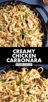 Creamy Chicken Carbonara Recipe Recipe Chicken Carbonara Recipe Chicken Carbonara Creamy Chicken Carbonara