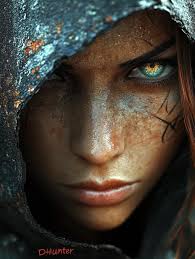 Wow extremely epic female macabre ninja what a wicked turn out , that smoke  in the backdrop is incredible