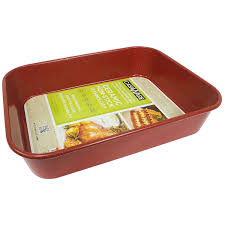 Casaware Ceramic Coated Nonstick Lasagna Roaster Pan 13 X 10 X 3 Inch Red Granite Check Out The Image By Visit Ceramic Non Stick Ceramic Bakeware Ceramics