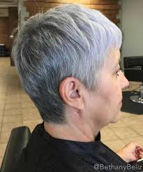 Short hairstyles among fashion and trendy hairstyles will always continue in 2020. 65 Gorgeous Gray Hair Styles Short Grey Hair Thick Hair Styles Short Hair Styles