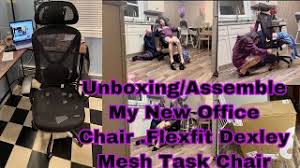 Unboxing Assemble My New Office Chair Flexfit Dexley Mesh Task Chair Youtube