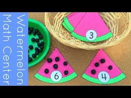 Yotube juegos matematicos para niños de prescolar. Watermelon Math Center For Preschool And Kindergarten Actividades Para Preescolar Juegos Matematicos Para Ninos Actividades De Aprendizaje Para Ninos
