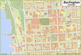 City Of Burlington Map Downtown Burlington Map