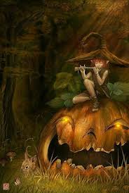 Olive And Rust Halloween Art Samhain Halloween Samhain