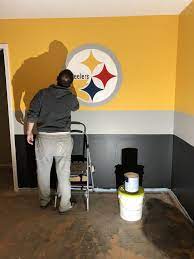 Steelers Logo Painted On Wall