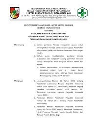 Ini adalah suatu upaya untuk melakukan penilaian hasil kerja / prestasi puskesmas 2. Sk Penilaian Kinerja