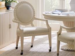 Browse our wide selection of elaborately carved traditional dining chairs, or comfortably casual woven dining room chairs to match your style perfectly. Sligh Cascades Arm Rolling Dining Chair Sh01031093801