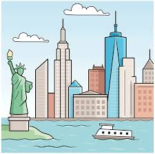 +44 (0) 7948 350 444. How To Draw The New York Skyline Really Easy Drawing Tutorial