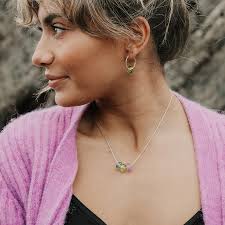 Amber Beach Sand Pebble Necklace