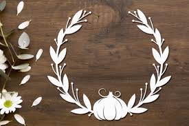 All of our files are in svg cuts png & jpg format so, our shapes are also the cuttest clipart and digital scrapbooking images available. Fall Leaves And Pumpkin Border Graphic By Anastasiyaartdesign Creative Fabrica