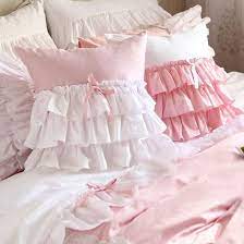 Ruffle Pillow Chic Pillows Shabby Chic Pillows Ruffle Pillow
