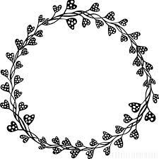 Circle Heart Border Clipart Wedding Monogram Frame Etsy Clip Art Borders Circle Frames Circle Borders