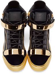 Black And Gold High Tops Https Api Shopstyle Com Action Apivisitretailer Id 504987351 Pid Ios App V3 Site Www Shopstyle Ca Extra 7b 22 High Top Sneakers Navy Velvet Giuseppe Zanotti