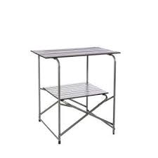 Folding camping table lightweight portable outdoor aluminium frame + bag. Aluminum Camping Tables Camping Furniture The Home Depot