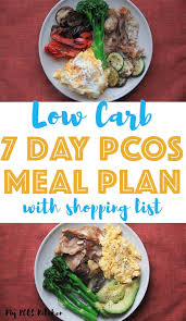 7 day low carb pcos meal plan for
