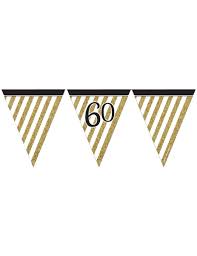 Zwarte En Gouden 60 Jaar Slinger Decoratie En Goedkope Carnavalskleding Vegaoo