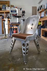 Aluminum Sheet Metal Buck Riveted Aviation Inspired Chair Industrial Style Furniture Mobel Im Industriestil Mobel Aus Autoteilen Industrie Mobel
